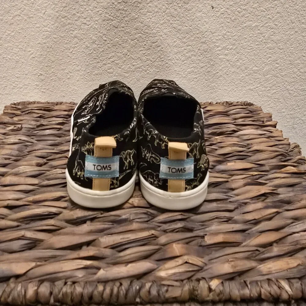 TOMS Youth Alpargata Dino Kids Shoes - Size Youth 5.5